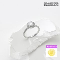 (주)삼성금거래소 18K 랩그로운 다이아몬드 1캐럿 퀸즈 반지+24K순금코인 0.2g+(포토상품평시)24K순금코인 0.2g구매 후 2천원 적립
