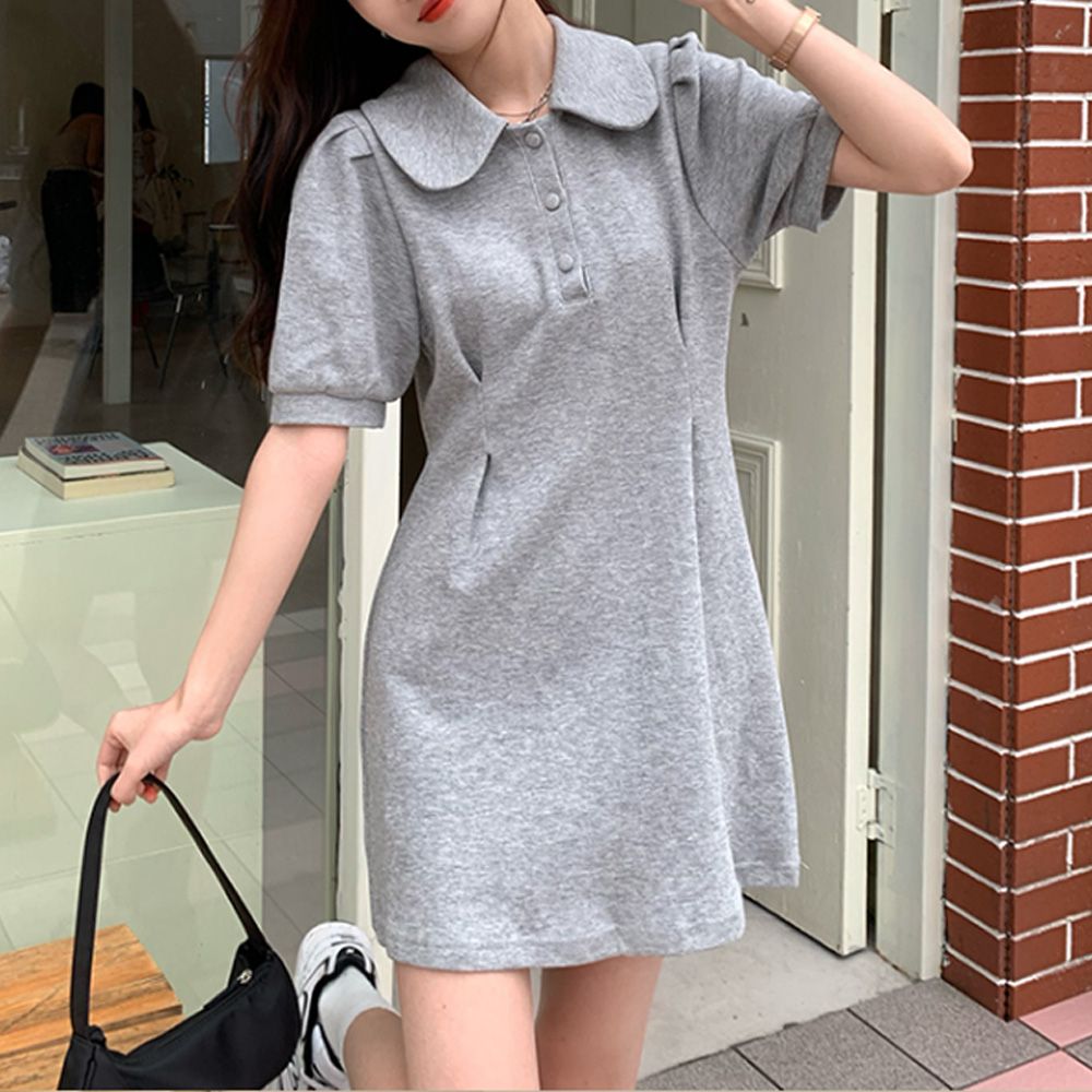 카라 원피스 봄 여름 데일리 꾸안꾸 미니 스커트 [WE93F54]
