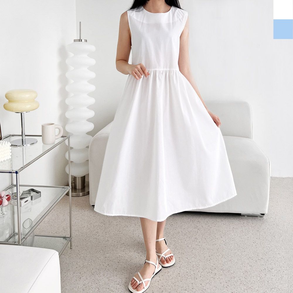 KSS 2596 여자플레어 레이어드나시롱원피스 [WE31D9A]