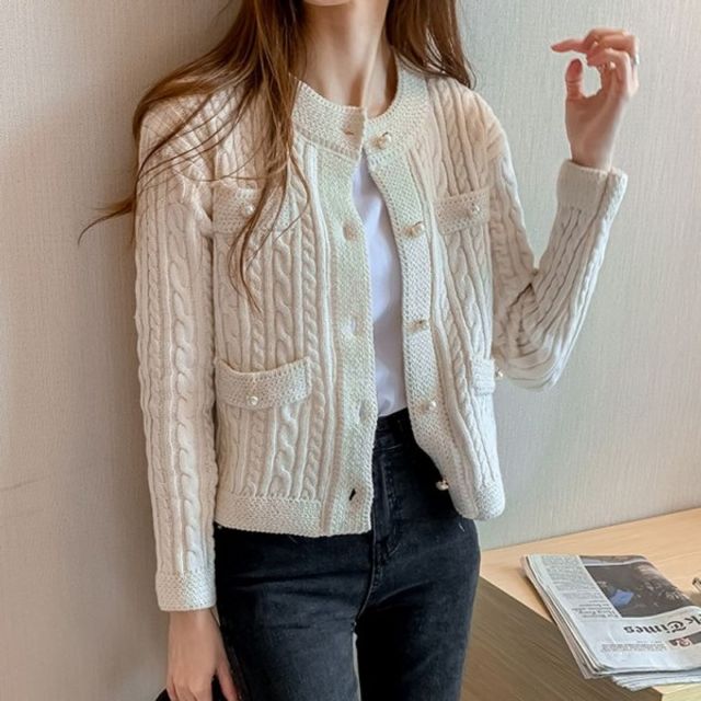 가디건 가을가디건 부드러운가디건 고급 오피스룩 꽈 [WD6F875]