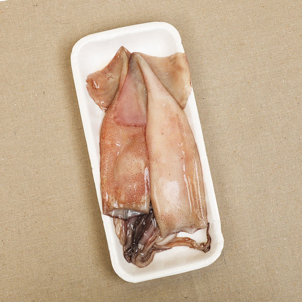 거산수산 [더조은] 원양산 냉동 손질 통오징어 (팩당 350g 내외) 2미 x 3팩