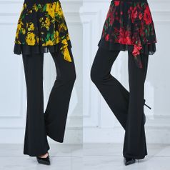 까르죠아 꽃 리본 나팔 치마바지 빅사이즈 치마레깅스 치렝스