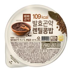 100g당 73kcal 빼빼곤약 발효곤약렌틸콩밥 150g