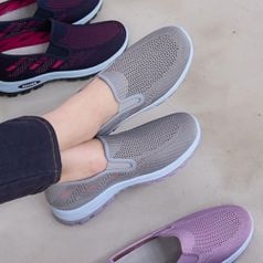 여성 코지 펀칭 SS 플랫슈즈 망사 통기성 슬립온