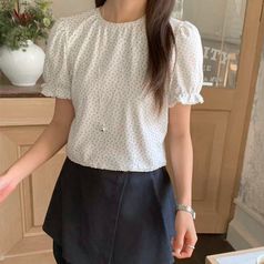 라운드 레이스 면 여름 여성 티셔츠 BEST6