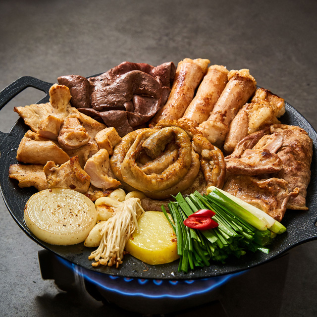 소곱창 160g+소대창 200g+소막창 200g+소염통 200g