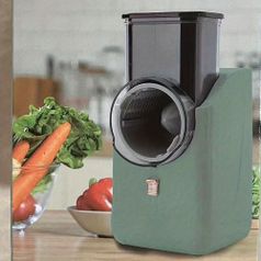 오토 슬라이서 전동채칼 3종 만능 채칼 세트 양배추 채썰기 그린 R325