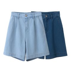 여름 청반바지 5부 A라인 밴딩 여성 데님 반바지 OPT-SHT14