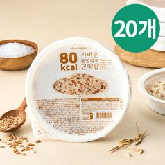 슬로우래빗 80kcal 가벼운 통밀파로 곤약밥 130g 20개