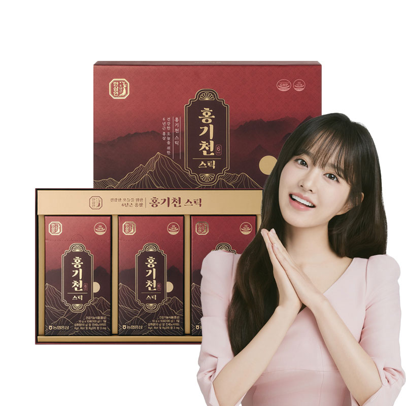 (마시는 기능성 홍삼수)농협한삼인 홍기천스틱 3박스(30포)+쇼핑백 1개5%쿠폰+구매 후 3천원 적립 2