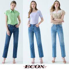 에콕스 여성 슬림 커버 데님 3종