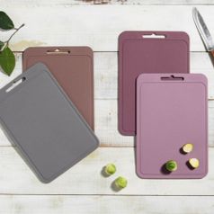 국산 실리콘 양면도마(소형) 이유식 4가지컬러