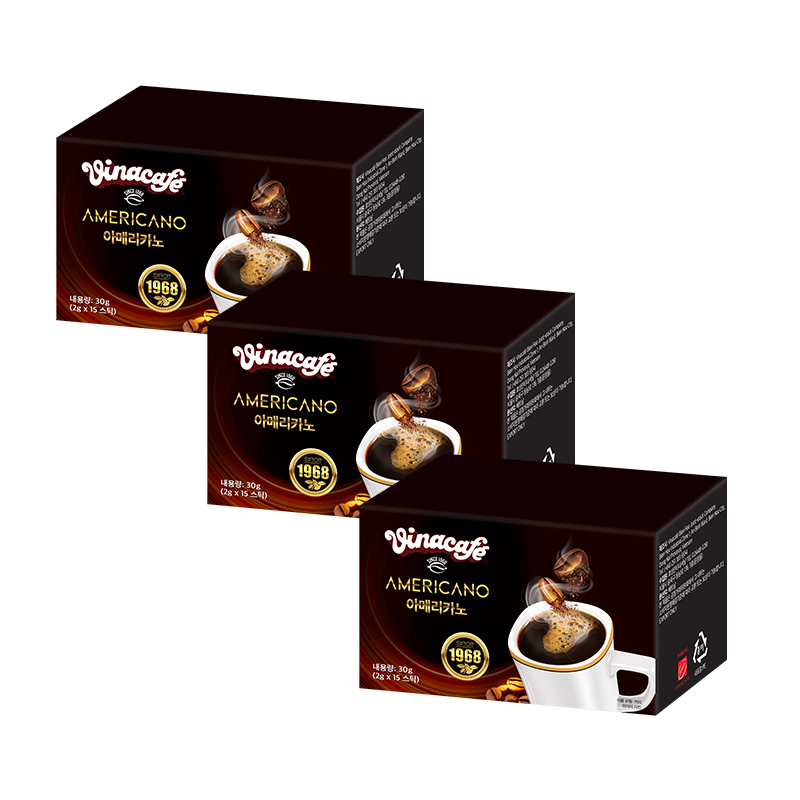 비나카페 아메리카노 블랙커피 15입 30g x 3개