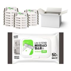 케이티 더 두꺼운 베이킹소다 청소포 표준형 1박스 (50매X16개입) /물걸레