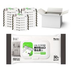케이티 더 두꺼운 베이킹소다 청소포 빅사이즈 1박스 (30매X20개입) /물걸레