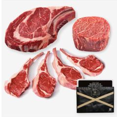 Fresh 명절 설날 추석 선물용 캠핑세트 (토마호크 650g + 뉴질랜드 프렌치랙 250g + 뉴질랜드 포션안심 180g) 선물포장