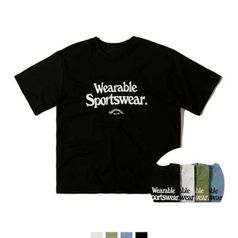 남녀공용 반팔티 스트릿 4컬러 오버핏