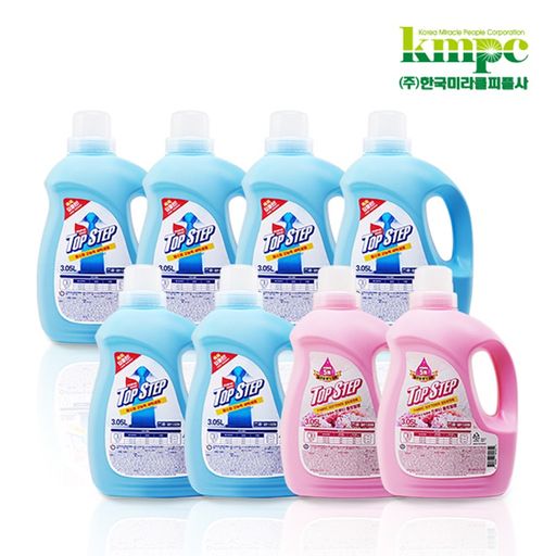 탑스텝 고농축 세탁세제 3.05LX6통+섬유유연제 3.05LX2통 5%쿠폰+구매 후 5% 적립