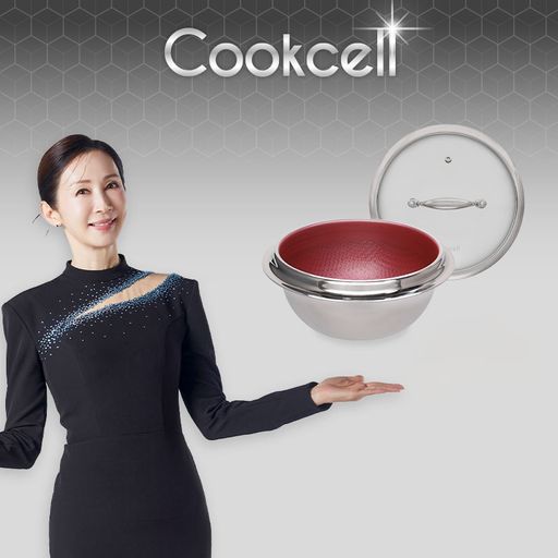 전인화의 블랙큐브 쿡셀 홀로그램 레드 가마솥 22cm(유리뚜껑포함)5%쿠폰+구매 후 3천원 적립