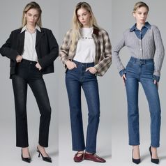 뱅뱅 25년 FW 여성 가을 라이크라 데님팬츠 3종