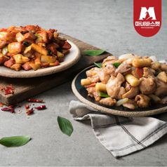 ★야식/한끼완성★춘천식 양념닭갈비 700g x2팩/오돌뼈(매콤한맛)/칼국수