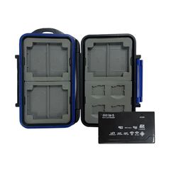 SMJ 올인원 USB 2.0 멀티 리더기 메모리 케이스 세트 TF CF SD