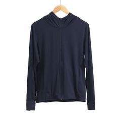 썸머룩 남성 자외선차단 후드집업 네이비 여름점퍼