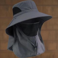|CCC21A2|남녀공용 방풍 햇빛 차단 탈부착 마스크 모자 작업용