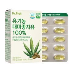 닥터픽 유기농 대마종자유 100% (750mg x 30캡슐)