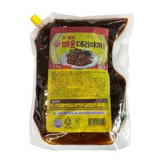 오뚜기 오쉐프 매운데리야끼소스 2kg (스파우트팩) 6개