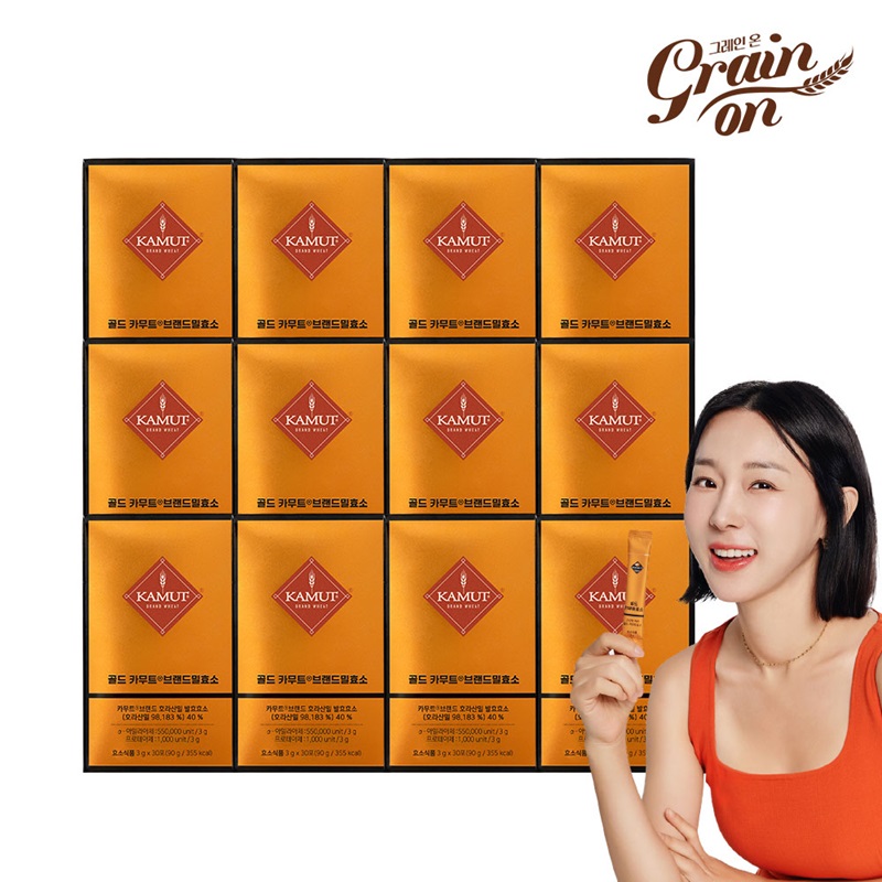 골드카무트®브랜드밀효소 12박스5%쿠폰+구매 후 3천원 적립