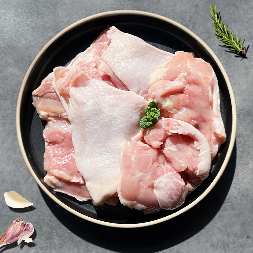 [모던푸드] 닭정육 1kg 2봉 국내산 냉동 닭고기 다리살 순살 닭다리살