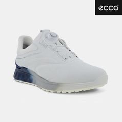 에코코리아정품 2023 에코 S 쓰리 보아 남성골프화 화이트 블루뎁스 화이트 102954-60616
