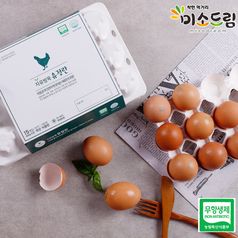 미소드림 난각번호 1번 자연방사 닭이 낳은 무항생제 유정란 30구 계란 달걀