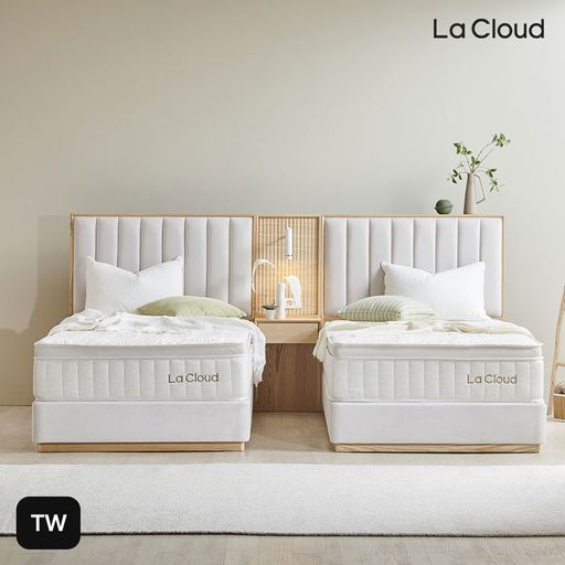 TW구성(슈퍼싱글+슈퍼싱글)라클라우드 시에스타 호텔식 침대 풀패키지(프레임X2+매트리스X2)5%쿠폰+구매 후 5% 적립