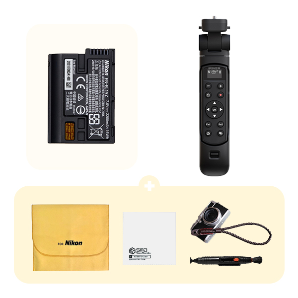 니콘 니콘 아이리버 슈팅그립 블랙+EN-EL15C 배터리 4종세트 Z6III ZF Z7II Z5