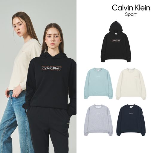 CK스포츠 26SS 여성 에센셜 스웻셔츠 3종세트5%쿠폰+구매 후 3천원 적립