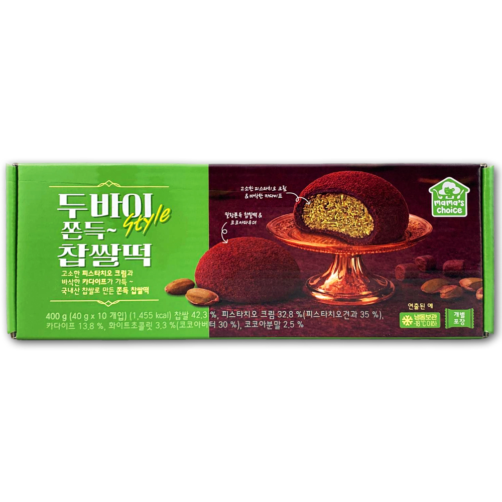 에스씨컴퍼니 코스트코 마마스초이스 두바이 쫀득 찹쌀떡 400g(40g x 10개) 두쫀쿠
