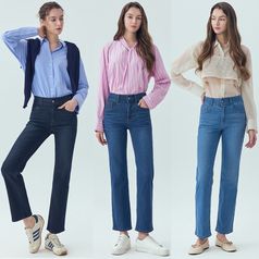 뱅뱅 여성 라이크라 릴렉스 데님팬츠 3종구매 후 5% 적립