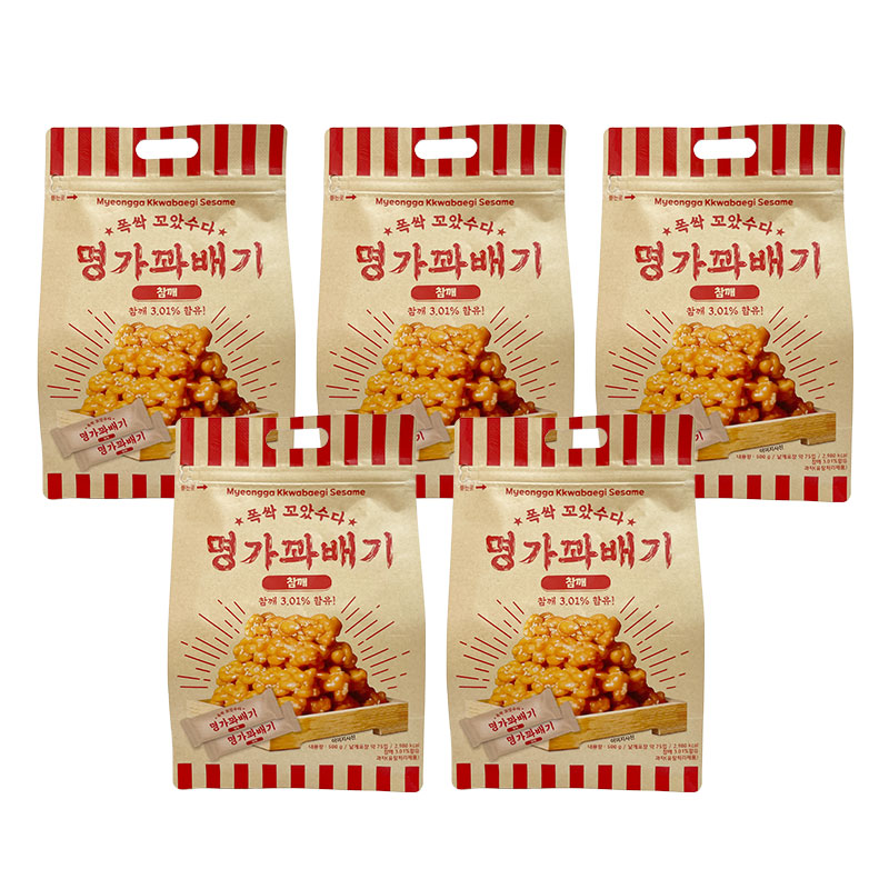 명가꽈배기 참깨 500gX5세트5%쿠폰+구매 후 3천원 적립