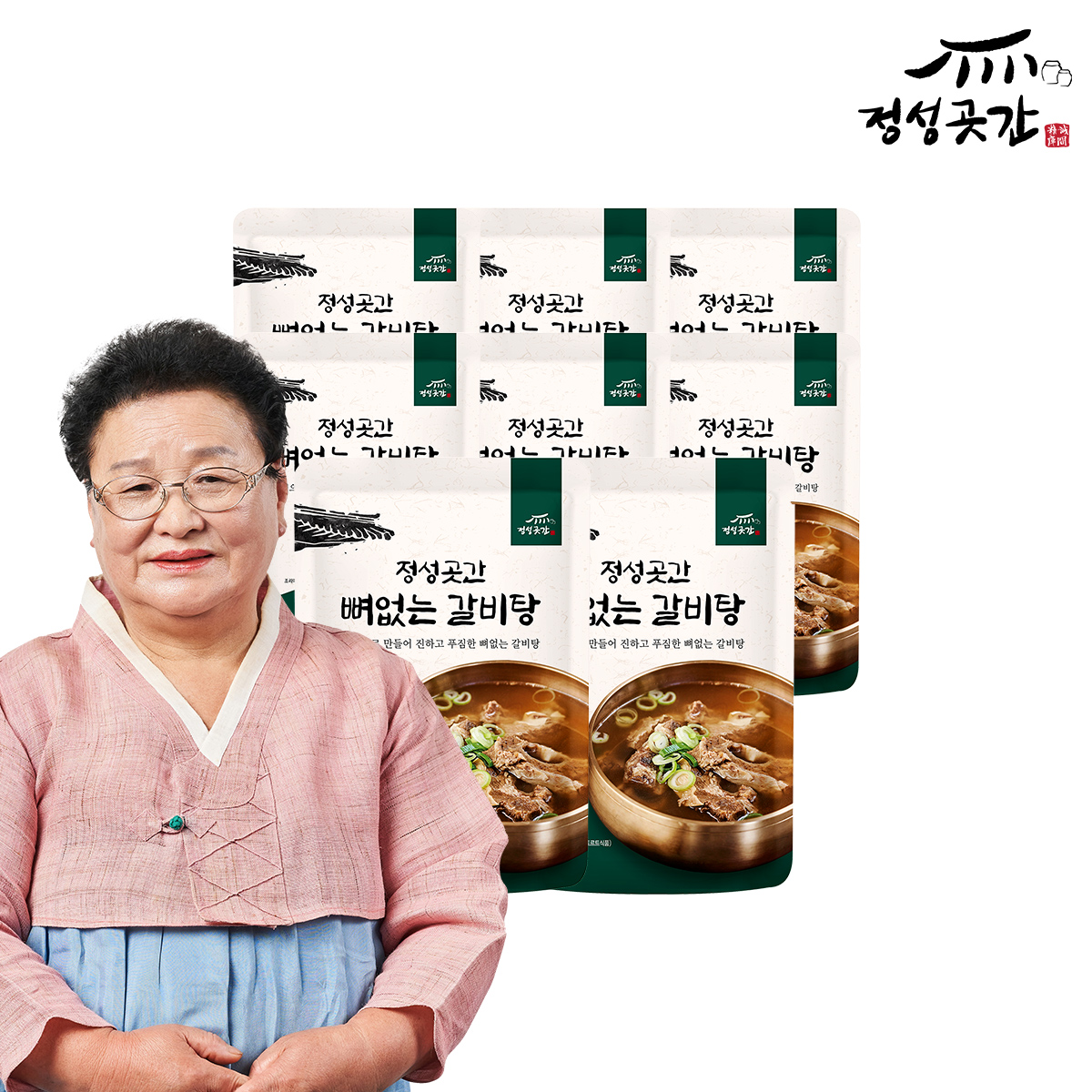 (e)정성곳간 강순의 명인의 뼈 없는 갈비탕 800g 8팩