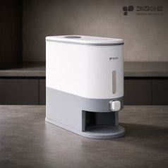 키친아트 계량 쌀 보관통 냉장고 보관함 보관용기 잡곡통 원터치 10kg 쌀통 KR-KG10 /NSM
