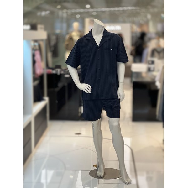 GIORGIOARMANIS/(주)신세계인터내셔날 [갤러리아] 아르마니언더웨어[스윔웨어][남]시어서커 셔츠 반바지 세트M61P1519/21155