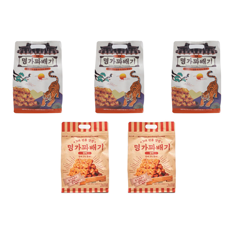 명가꽈배기 땅콩 3봉+참깨 2봉 (총 500g X 5봉)구매 후 3천원 적립 2