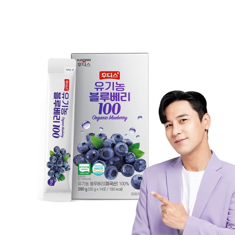 일동후디스 유기농 블루베리100 퓨레 2박스5%쿠폰+구매 후 3천원 적립 2