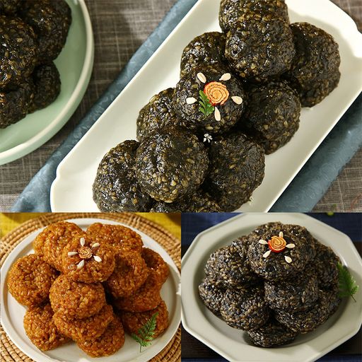영의정 저당 현미 밥알찰떡 3종(우리쑥20개+단호박15개+흑임자15개)5%쿠폰+구매 후 5% 적립