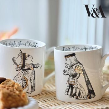V&A V&A 이상한 나라의 앨리스 퀸&킹 머그컵(350ml) 2P