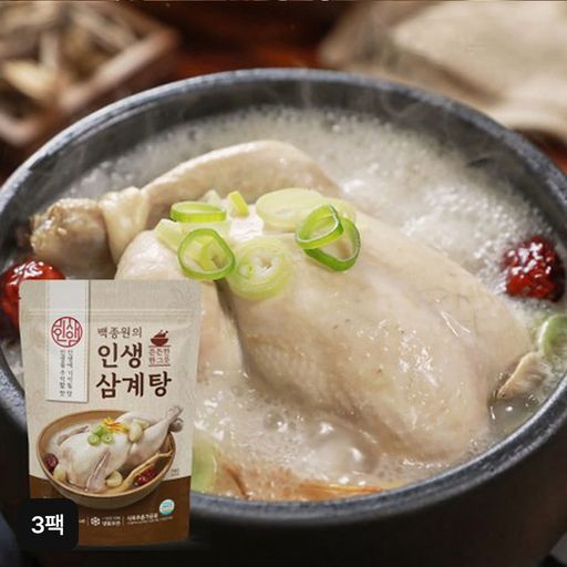 백종원의 인생 삼계탕 3팩구매 후 3천원 적립