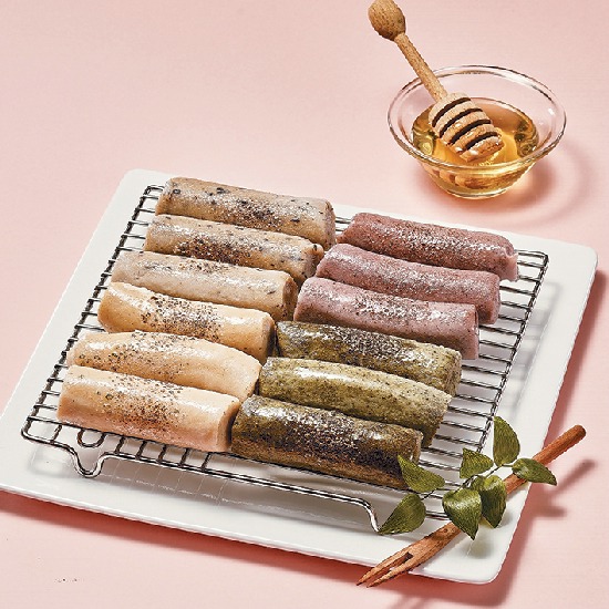 마음이가 현미가래떡 500g*4팩(귀리+서리태+오곡+쑥/총 2kg)