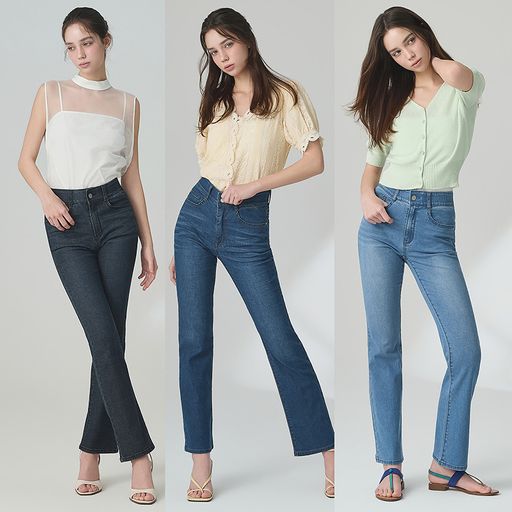 뱅뱅 26년 여성 썸머 라이크라 데님팬츠 3종5%쿠폰+구매 후 5% 적립